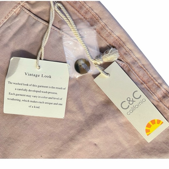 NWT C&C California Blush Pink Chino Shorts Size 6 - Picture 5 of 13